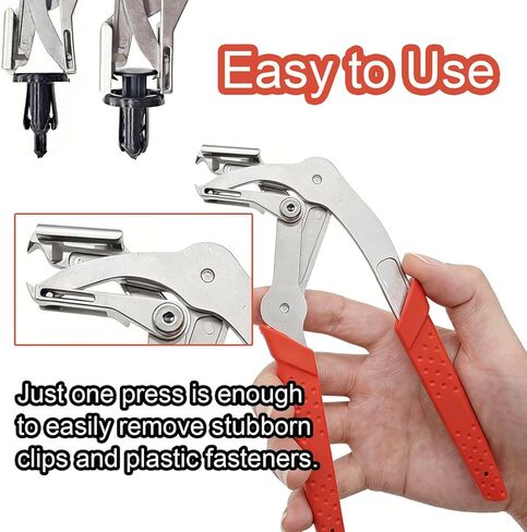 Car Clip Pliers, Clip Removal Pliers, Auto Trim Removal Tool for Automotive Fasteners, Push Pin & Door Panel Clips, Damage-Free Interior & Exterior Disassembly Tool with Glove in Kuwait