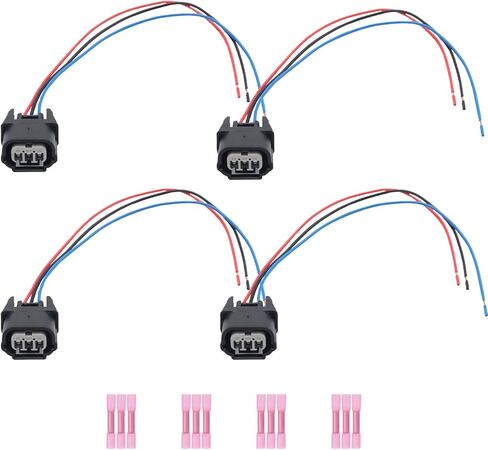 Wires Ignition Coil Connector Wiring Plug Pigtail Harness 6Pcs Compatible with 2003-2008 Honda Pilot Ridgeline 2001-2006 Acura MDX 2004-2007 Saturn Vue V6 3.5L in Saudi Arabia