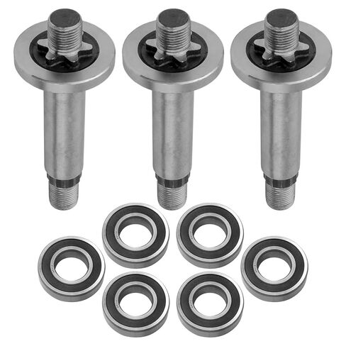 Replacement 3 Spindle Assembly Shaft W/Bearing for MTD for Cub Cadet 738-0976 7380976, Pack of 6 in Kuwait
