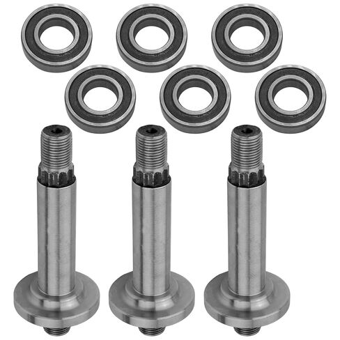 Replacement 3 Spindle Assembly Shaft W/Bearing for MTD for Cub Cadet 738-0976 7380976, Pack of 6 in Kuwait