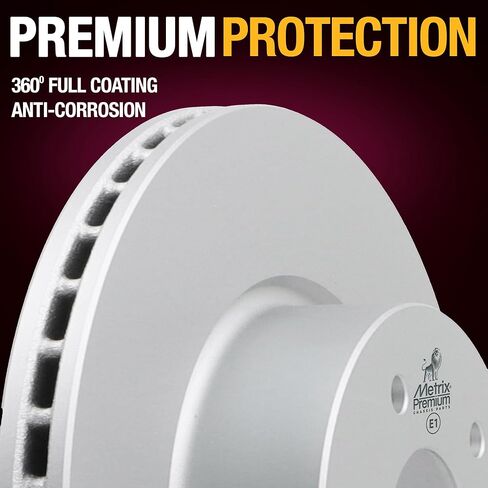 Metrix Premium Chassis Parts - 12.99 inch (330 mm) 2 PC Rear Coated Ventilated Disc Brake Rotor Fits 22-25 INFINITI QX60, Mitsubishi Outlander, 23-25 Outlander PHEV, 2025 Nissan Murano, Pathfinder in Kuwait