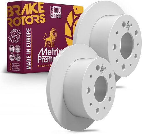 Metrix Premium Chassis Parts - 11.34 inch (288 mm) 2 PC Rear Coated Solid Disc Brake Rotor Fits 17-18 Buick Envision, 17-19 LaCrosse, 18-20 Regal Sportback, TourX, 18-23 Chevrolet Equinox, Malibu in Kuwait