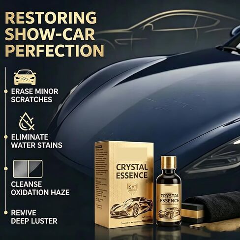 PTZ Crystal Serum for Cars – 100 ml Advanced 9H Hydrophobic Graphene Ceramic Coating Paint Sealant(2PCS) in Kuwait
