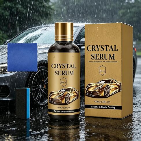 PTZ Crystal Serum for Cars – 100 ml Advanced 9H Hydrophobic Graphene Ceramic Coating Paint Sealant(2PCS) in Kuwait
