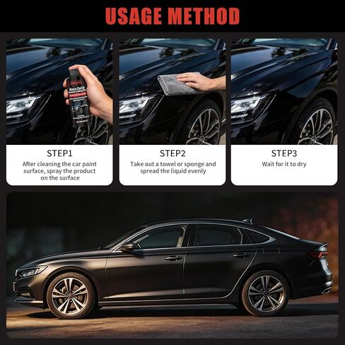 Nano-Quick Ceramic Coating Pro, Quick Coat Restore Nano Spray for Cars, Quick Effect Coating Agent for Car Paint, Glass & Wheels, Easy Apply, Long-Lasting Shine & Protection (2PCS) in Kuwait