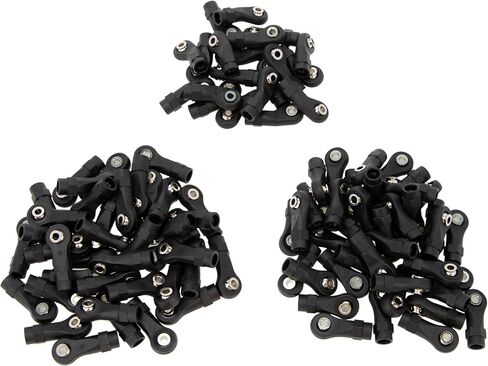 MEUS RACING 100Pcs M4 Plastic Rod Ends Nylon Link Ball Ends for 1/10 SCX10 TRX4 RC Car Upgrade Parts (Section B) in Kuwait