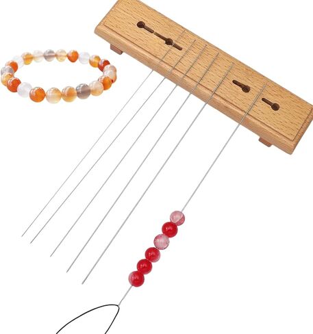 floatingsnow5PCS Beading Needles for Seed Beads, 5 Thickness Styles Bead Spinner Needles, 6.7inch Twist Seed Bead Needle Beading Tools for Bracelet Necklace Jewelry Making, 0.4-0.8mm Sizes in Kuwait