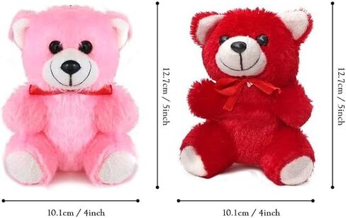 Valentine Gift for Girlfriend Wife Girls Women - Romantic Teddy Bear Card Pendant and Artificial Golden Rose Flower with Box Hamper,Silk in Kuwait