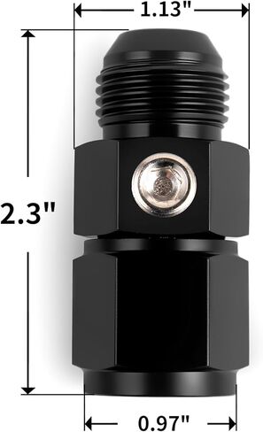 10AN Male Flare to -10AN Female Fitting with 1/8" NPT Port Fuel Pressure Gauge Adapter 2Pcs in Saudi Arabia