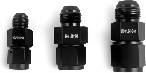 10AN Male Flare to -10AN Female Fitting with 1/8" NPT Port Fuel Pressure Gauge Adapter 2Pcs in Saudi Arabia