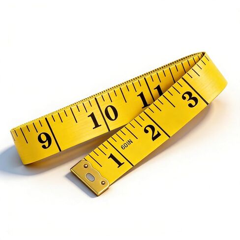 Double-Sided Soft Tape Measure for Body Sewing & Weight Loss – Flexible Vinyl Ruler with CM/Inch Scales, Tailor Craft Medical Body Measurement Tool (White) 60-inch in Kuwait