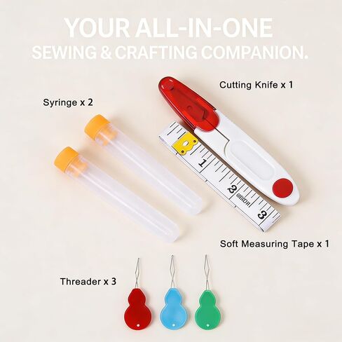 Sewing Needles 30 Pcs Sewing Scissors Tape Measure Threaders Set, Stainless Steel Hand Sewing & Embroidery Needles with Practical Sewing Tools for Home Office DIY Craft Mending Quilting Projects in Kuwait