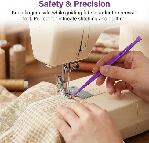 10PCS That Purple Thang, Purple Thang Sewing Tool, Multifunctional Sewing Tools, Plastic Needles with 2 Storage Bag, Quilting Supplies for Craft Projects, SewingKit Accessories in Kuwait