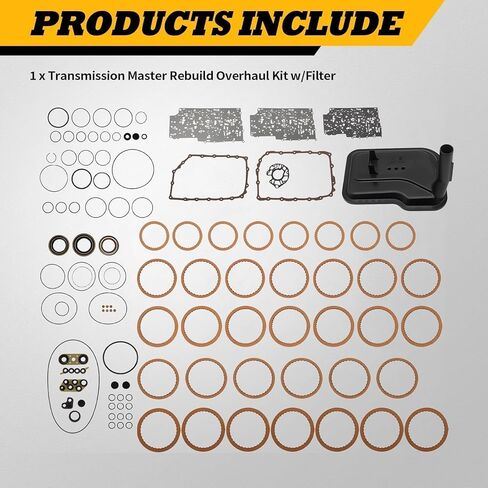 6L80E 6L90 6L80 6L90E Transmission Master Rebuild Kit with Filter Compatible with STS-V CTS-V ESCALADE 1500 2500 3500 4500 Replace 195901XLS in Kuwait