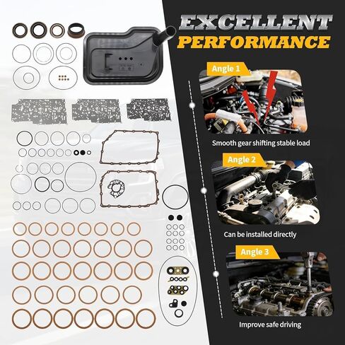 6L80E 6L90 6L80 6L90E Transmission Master Rebuild Kit with Filter Compatible with STS-V CTS-V ESCALADE 1500 2500 3500 4500 Replace 195901XLS in Kuwait