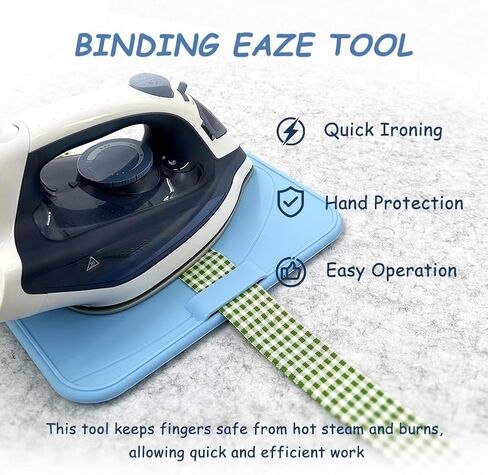 Binding Eaze Tool for Pressing, Silicone Mat for Sewing Safe and Fast in Kuwait