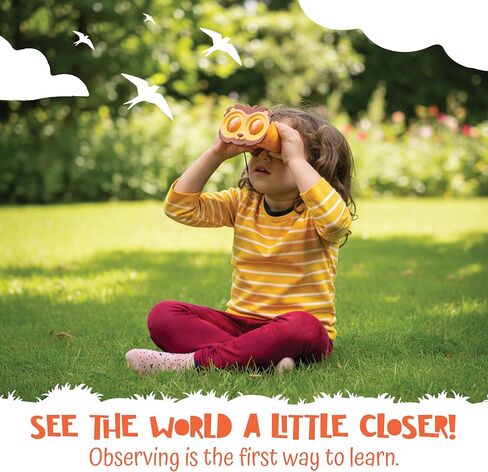 Peekimals Kids Binoculars - Lion Roar | Animal-Themed Toddler Binoculars for Outdoor Exploration | Toddler Camping | Lightweight & Durable | Designed for Ages 3+ in Kuwait