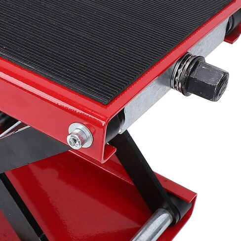Motorcycle Lift Jack 500kg Capacity Foldable Iron Construction 3.35-13.39in Height Range for Garage Motorcycle Maintenance, Easy Operation for Home Mechanic Tire Cleaning Chain in Kuwait