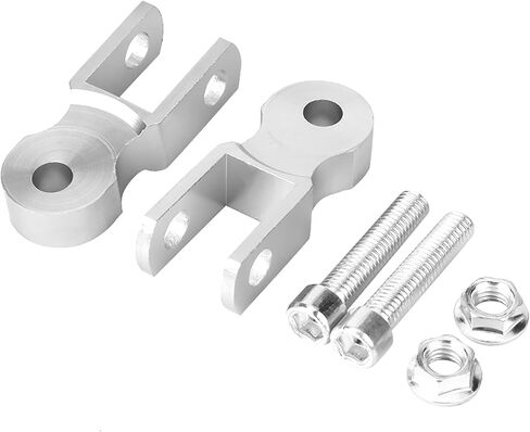 Tnfeeon Motorcycle Shock Absorber Riser Aluminum Alloy Heightening Pad 2pcs Rear Shock Absorber Lift Kit 5cm Rise Anodized for Universal Motorcycle Modification (With screws) in Kuwait