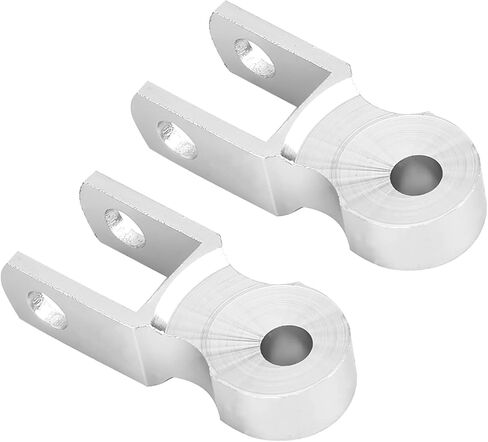Tnfeeon Motorcycle Shock Absorber Riser Aluminum Alloy Heightening Pad 2pcs Rear Shock Absorber Lift Kit 5cm Rise Anodized for Universal Motorcycle Modification (With screws) in Kuwait