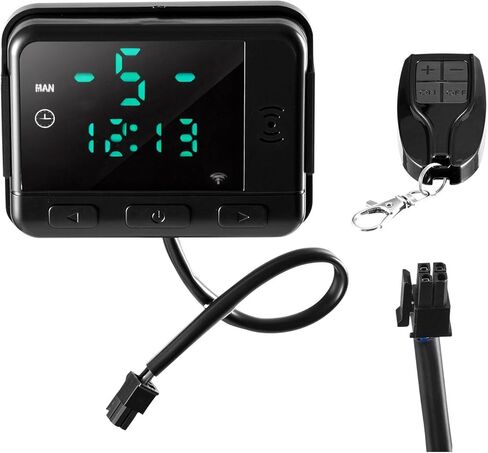 جهاز تحكم في سخان هواء الديزل VEVOR، DC5V مفتاح تحكم في سخان هواء الديزل العالمي، مفتاح ترموستات للتحكم في سخانات مواقف السيارات مع شاشة LCD وجهاز تحكم عن بعد، يناسب سخانات الديزل 2KW/5KW/8KW in Kuwait