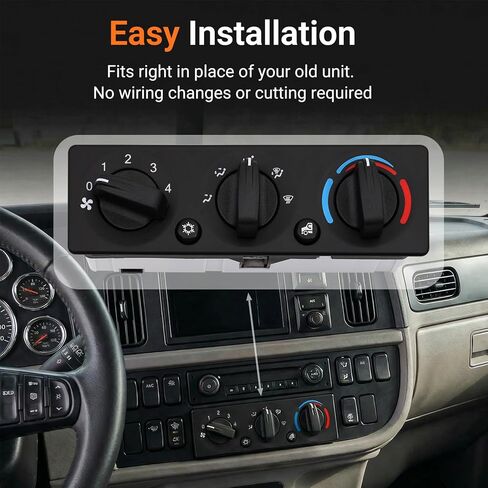 Peterbilt 389 337 348 HVAC A/C Heater Control Panel, AC Climate Control Module Q21-6119 (Q216119), Compatible with 2008-2025 Models in Kuwait