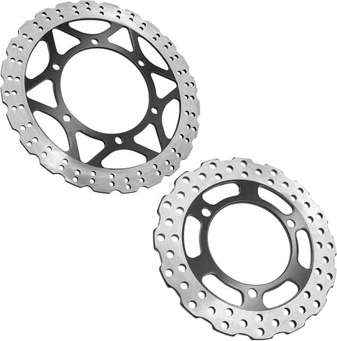 Caltric Front Rear Brake Disc Rotor Compatible with Kawasaki Ninja 250R Ex250J 2008 2009 2010 2011 2012 in Kuwait