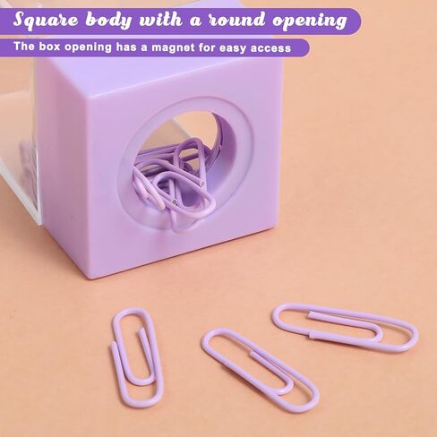 حامل مشبك ورق أرجواني لمكتب مشبك ورق حامل مغناطيسي وموزع منظم للتخزين مع ملحقات مكتب أرجوانية مغناطيسية لمكتب المدرسة in Kuwait