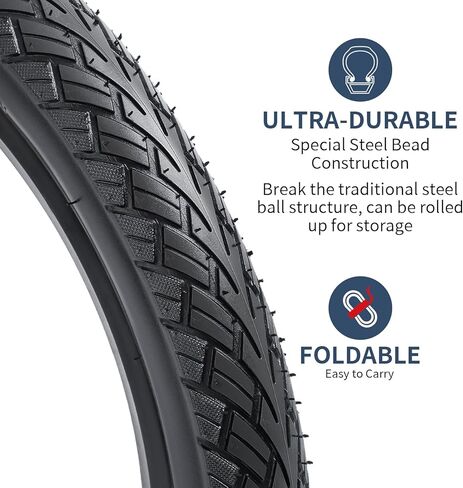 YUNSCM 2-PCS 16" Bike Tires 16x1.75 47-305 Compatible with Stroller/Kid Bike Tires 16 x 1.75 Bicycle Tires (Y-1473) in Saudi Arabia