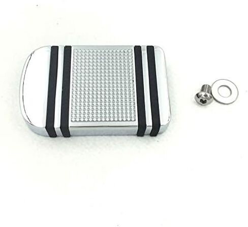 SMT- غطاء وسادة دواسة الفرامل من الألومنيوم الكروم متوافق مع Harley Davidson Switchback FLD Fat Boy CVO Road Glide Road King FLHR Electra Glide Tri Glide Ultra [B01HHSLF9M] in Kuwait