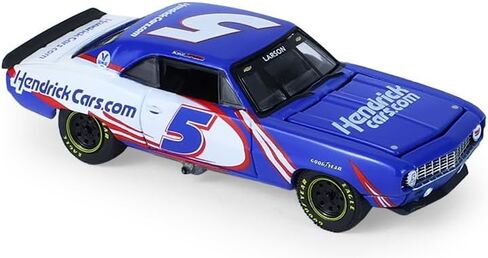Greenlight Collectibles 1:64 Racing Hitch & Tow Series 6-1986 Chevy K5 Blazer Silverado and 1969 Camaro – Hendrick Motorsports – Kyle Larson #5 First Win Tribute on Tandem Car Trailer 31190-C in Kuwait