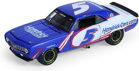 Greenlight Collectibles 1:64 Racing Hitch & Tow Series 6-1986 Chevy K5 Blazer Silverado and 1969 Camaro – Hendrick Motorsports – Kyle Larson #5 First Win Tribute on Tandem Car Trailer 31190-C in Kuwait