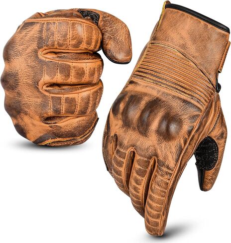 Leather Motorbike Gloves Mens Summer Motorcycle Gloves Racing Gloves Leather Gloves ATV Riding Gloves Black Gloves in Kuwait