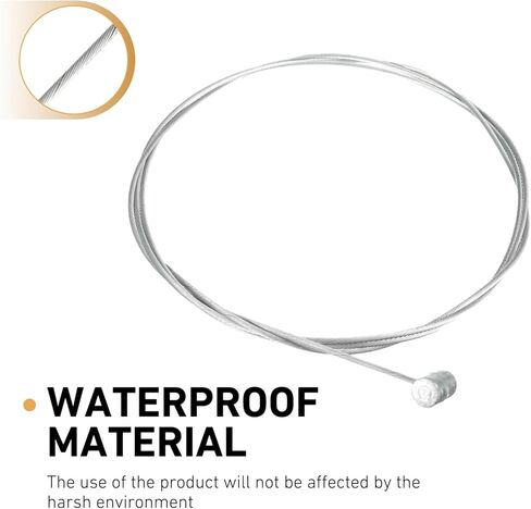 1 PC Car Brake Clutch Cable, 51" Emergency Throttle Brake Cable, Multifunctional Clutch Repair Tool with Ends, Universal for Most Motorcycles, Off-Road, Scooters, Bicycle (Silver) in Kuwait