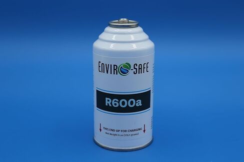 مبرد Envirosafe R600a - علبة 6 أونصة - R600a للتدفئة والتهوية وتكييف الهواء (HVAC) للاستخدام في حاوية سعة 6 أونصة (3 عبوات) - مع مقياس شحن نحاسي in Kuwait