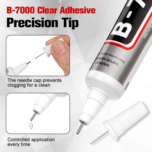 صمغ B7000 المبهر (10 عبوات، 15 مل)، لاصق مجوهرات شفاف من حجر الراين مع طرف دقيق للحرف اليدوية والنسيج والقباقيب وفنون الأظافر in Kuwait