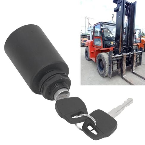 Forklift Ignition Switch, Shock Dust Proof Universal Ignition Key Switch, with 2 Keys for Linde 1218 1283 1220 351 05 394 in Kuwait