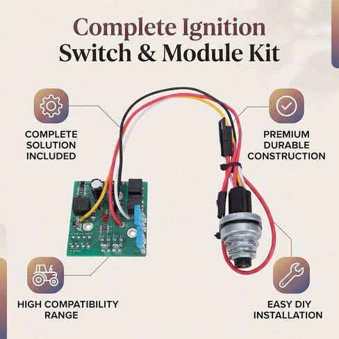وحدة مفتاح الإشعال مع استبدال المفاتيح لجرارات سلسلة LX GT GX X AM132500 AM130341 مع النحاس عالي القوة سهل التركيب in Kuwait