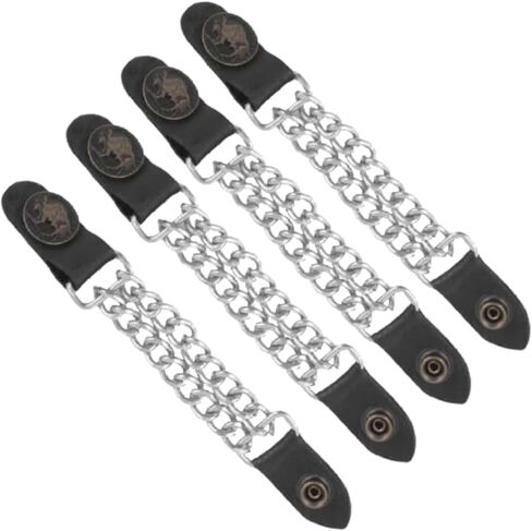 Buffalo Nickel Leather Vest Extender Motorcycle Biker Chain in Kuwait