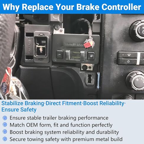 BL3Z-19H332-AA Trailer Brake Controller Kit for Ford F150 2011 2012 2013 2014, Electric Brake Control Module 601-023 BL3Z2C006BC BL3Z2C006BA BL3Z2C006BB V25730185 in Kuwait