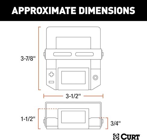 CURT 51160 ضمان وحدة تحكم فرامل المقطورة الكهربائية مع شاشة ديناميكية وقراءة النص الكامل، متناسبة، أسود in Kuwait