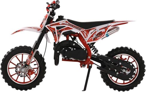 دراجة ترابية للأطفال 50cc ثنائية الشوط، موتوكروس تعمل بالغاز، دراجة نارية جيب مع فرامل قرصية أمامية وخلفية، دراجة نارية صغيرة تعمل بالغاز على الطرق الوعرة بسرعات تصل إلى 40 ميلاً في الساعة للطرق الوعرة والطرق الوعرة in Kuwait