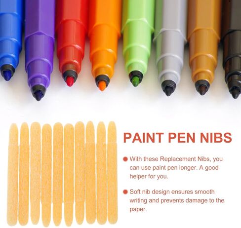STOBOK 20Pcs Replacement Marker Pen Tips Fine Nibs for Paint Markers Precision Drawing Writing Marking Art Supplies in Kuwait