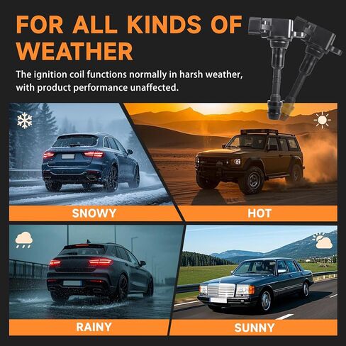 حزمة ملف الإشعال UF349 متوافقة مع Nissan Altima 2002-2006 3.5L، Frontier 2005-2019، Maxima 2001-2008، Pathfinder 2001-2012، Quest 2004-2009، Xterra 2005-2015، Infiniti I35 2002-2004، QX4 01-03 in Kuwait