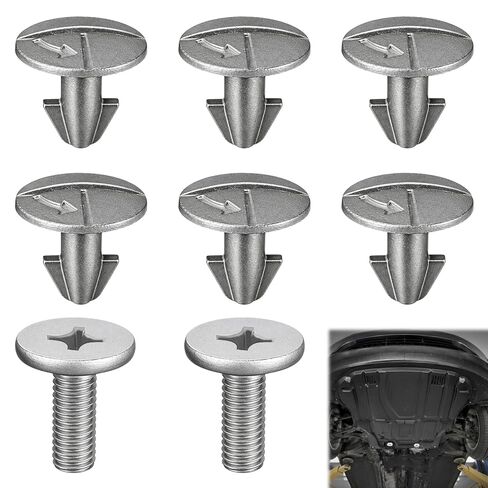 16 PCS Splash Shield Screws Lower Engine Cover Pin Screws Bolts Hardware Compatible with Select Accord CR-V Models 90674-TY2-A01 90105-TBA-A00 (16) in Kuwait