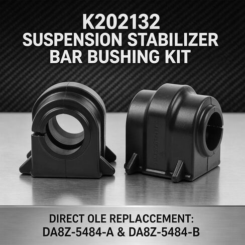 طقم جلبة قضيب تثبيت التعليق الأمامي استبدال # DA8Z-5484-A K202132 DA8Z-5484-B لـ 2013-2019 Ford Explorer Flex Lincoln MKT بطانات شريط التأرجح من المطاط الطبيعي الفاخر قطعتان in Kuwait
