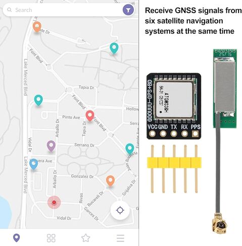 2pcs ATGM336H GPS+BDS Dual-Mode Module Flight Control Satellite Positioning Navigator Replacement NEO-M8N NEO-6M for Arduino in Kuwait