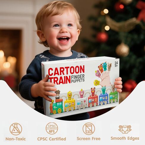 Toddler Toy Strain Set, Learning Counting Matching Lock and Key Kids Toys, Includes 6 Themed Cars and Finger Animal, for 2-5 Year Old Boy Girl Gifts for Smart Kids, Christmas Birthday Gift in Kuwait