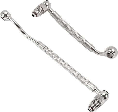 EFI Fuel Injection Lines Compatible with Harley 1995-1999 Road King, Electra Glide, Road Glide - Magneti Marelli Systems - Braided Stainless Steel - Replaces HDFL-005, 0706-0296 in Kuwait