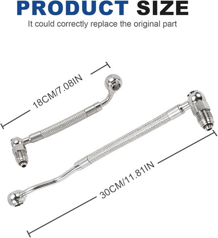 EFI Fuel Injection Lines Compatible with Harley 1995-1999 Road King, Electra Glide, Road Glide - Magneti Marelli Systems - Braided Stainless Steel - Replaces HDFL-005, 0706-0296 in Kuwait